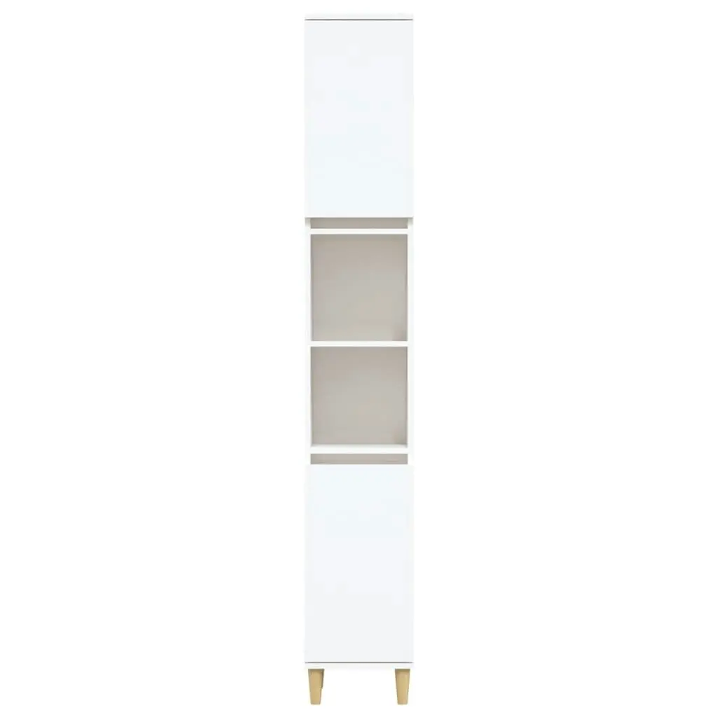 Bathroom Cabinet White 30x30x190 cm Engineered Wood 819788