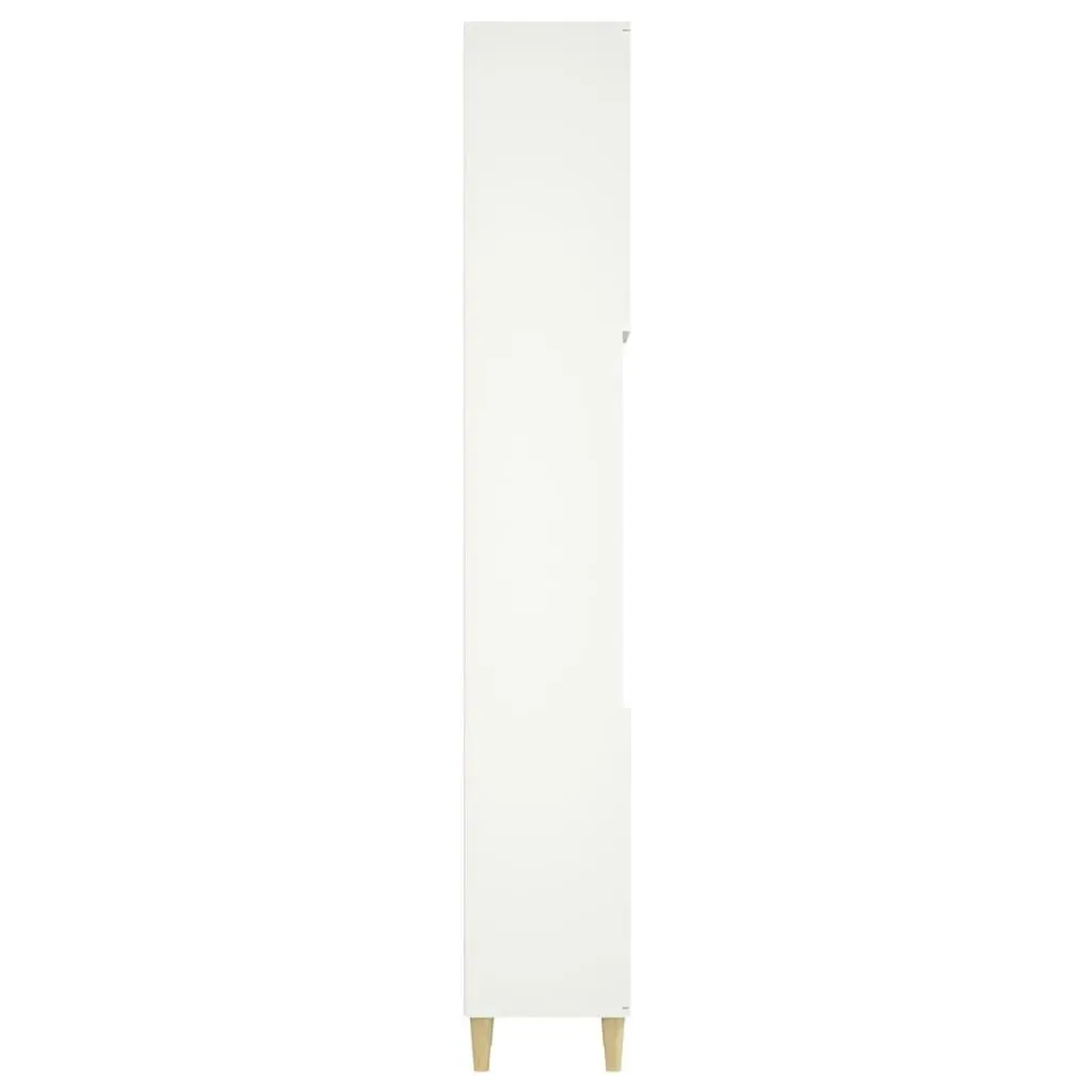 Bathroom Cabinet White 30x30x190 cm Engineered Wood 819788