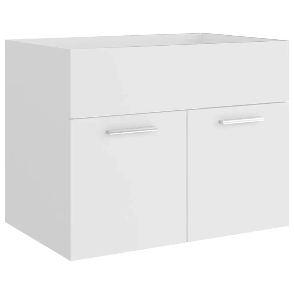 Bathroom Furniture Set White Engineered Wood 3071135