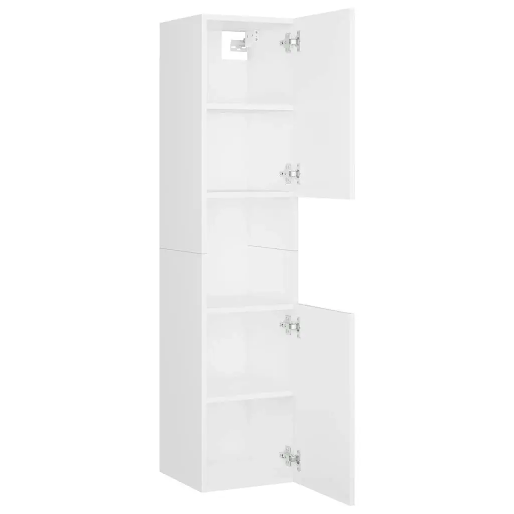 Bathroom Furniture Set White Engineered Wood 3071135