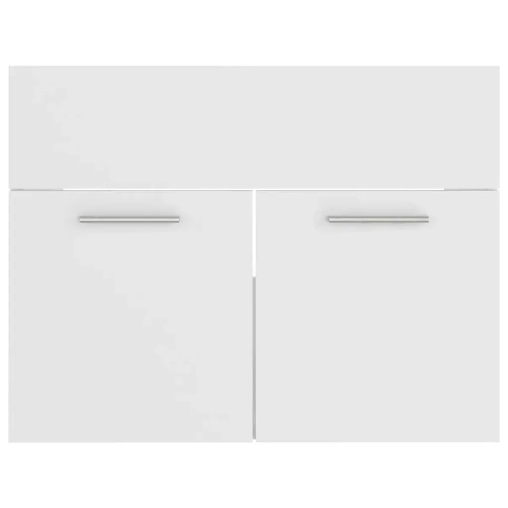 Bathroom Furniture Set White Engineered Wood 3071135