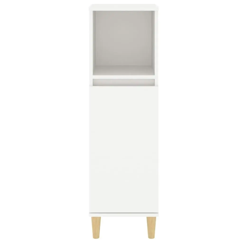 Bathroom Cabinet White 30x30x100 cm Engineered Wood 819804