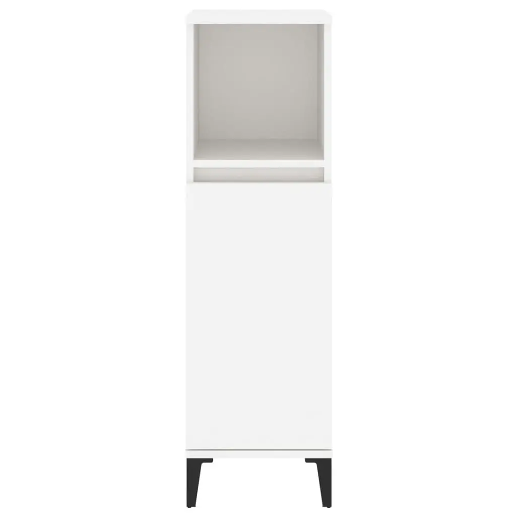 Bathroom Cabinet White 30x30x100 cm Engineered Wood 819812