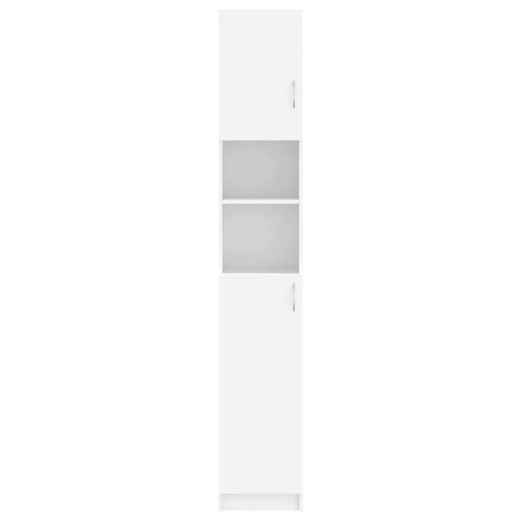 Bathroom Cabinet White 32x25.5x190 cm Engineered Wood 802876