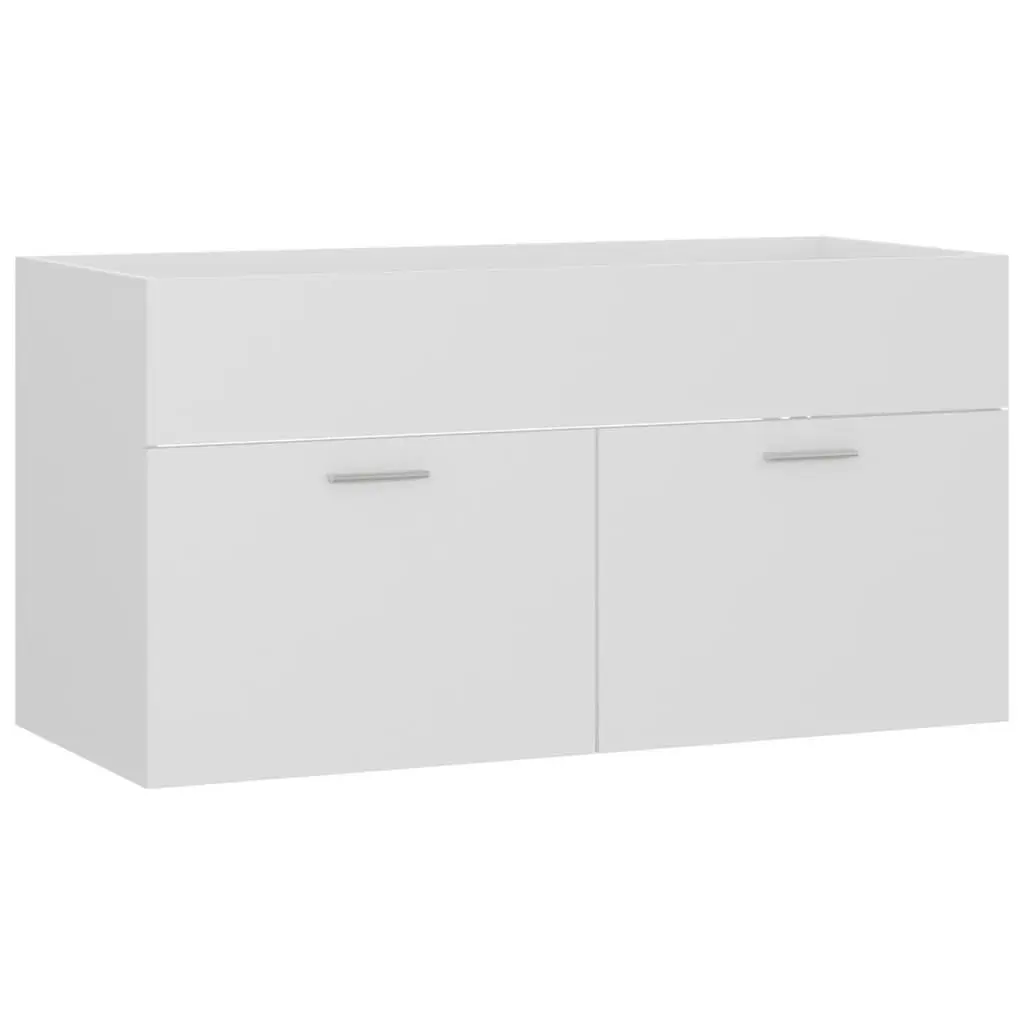 Bathroom Furniture Set White Engineered Wood 3071063