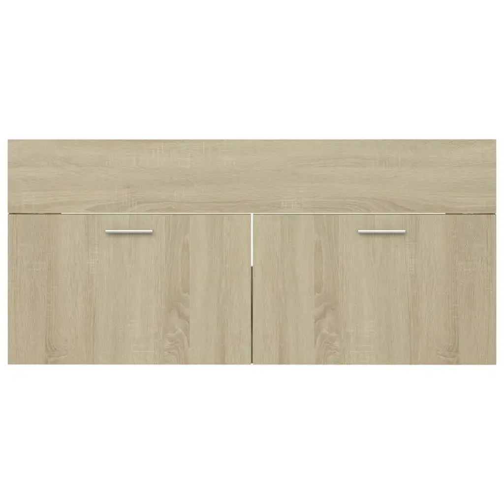 Bathroom Furniture Set Sonoma Oak Engineered Wood 3070895