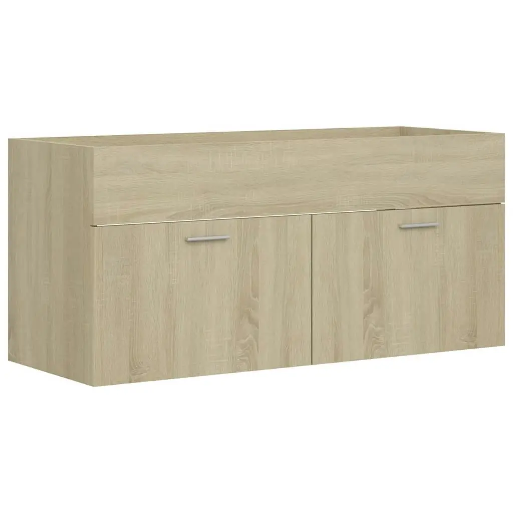 Bathroom Furniture Set Sonoma Oak Engineered Wood 3070895