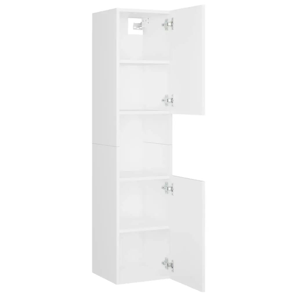 Bathroom Cabinet White 30x30x130 cm Engineered Wood 804997