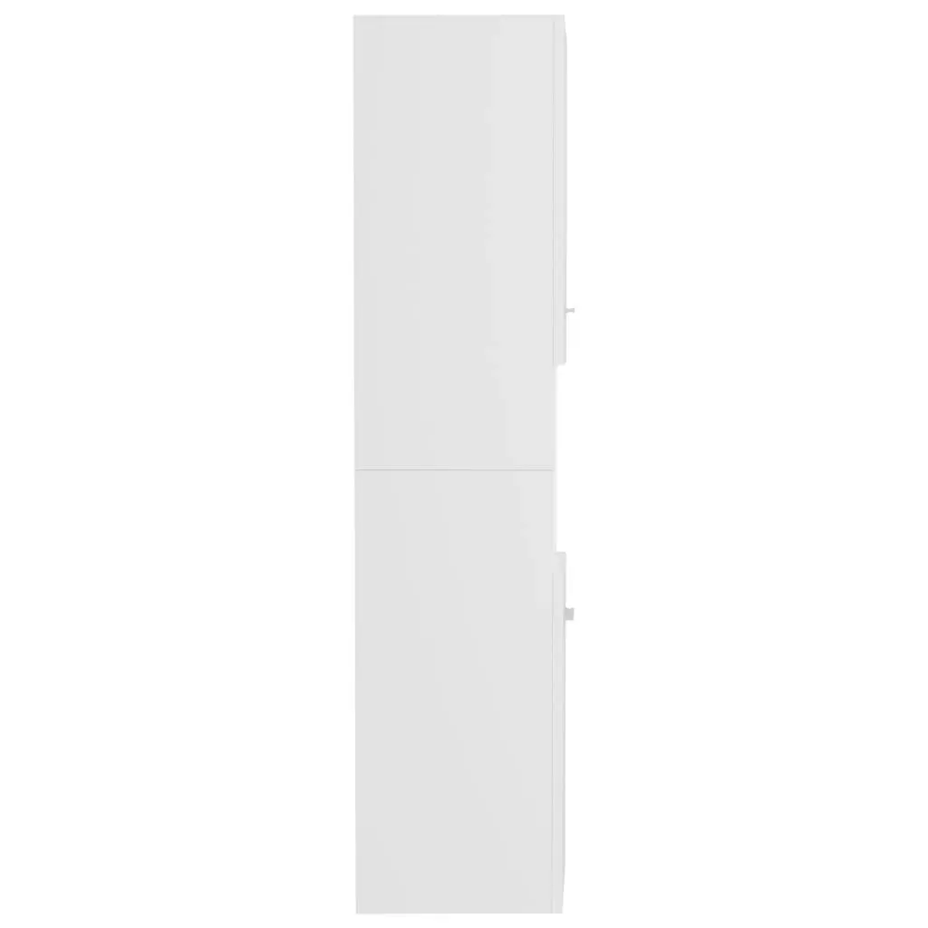 Bathroom Cabinet White 30x30x130 cm Engineered Wood 804997