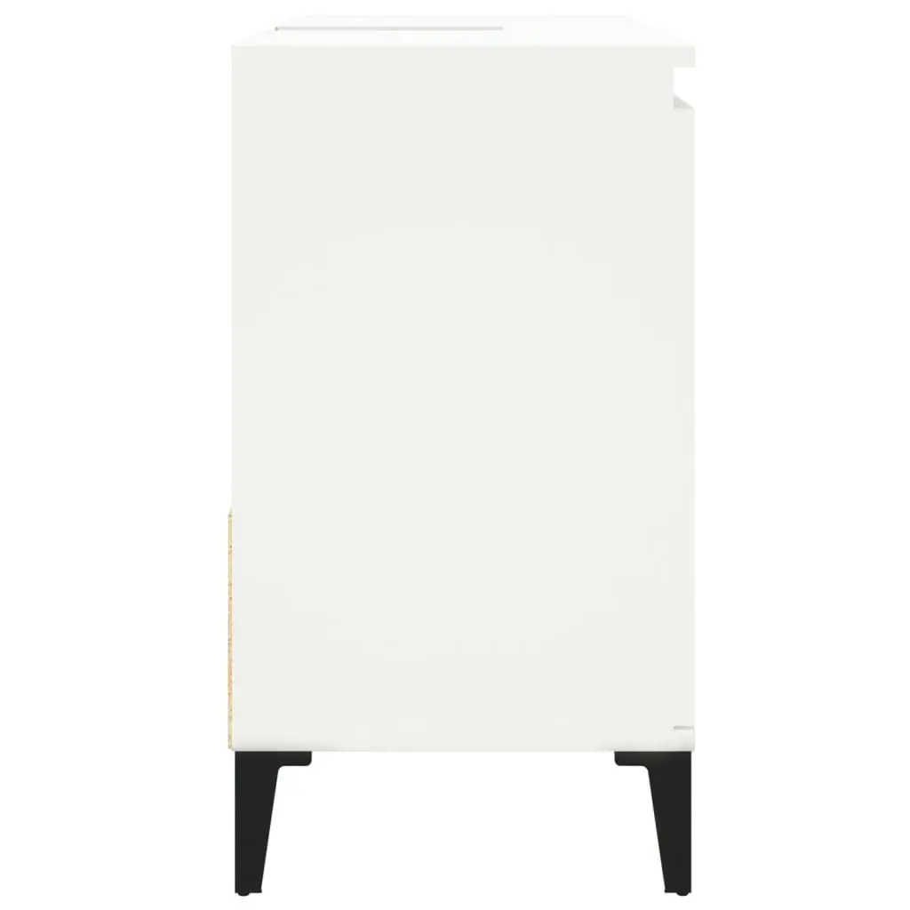 Bathroom Cabinet White 65x33x60 cm Engineered Wood 819828