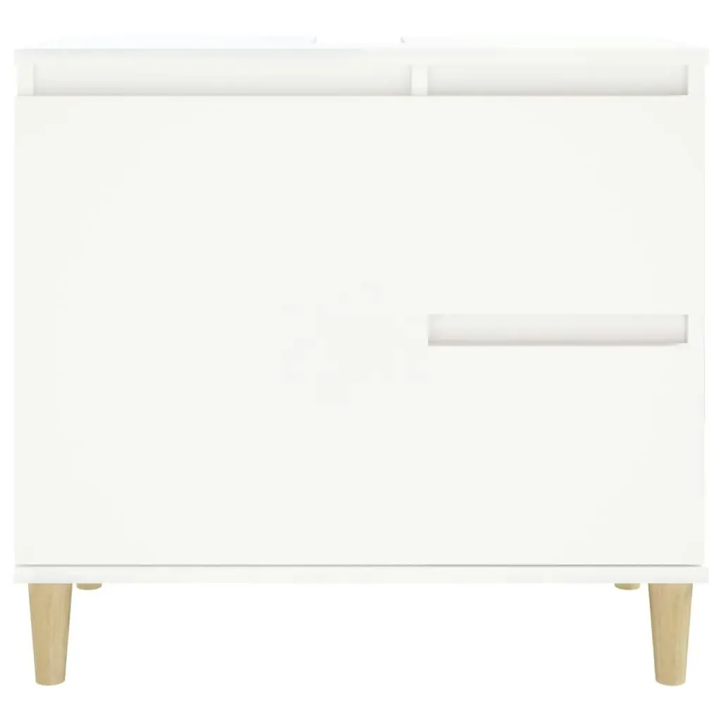 Bathroom Cabinet White 65x33x60 cm Engineered Wood 819820