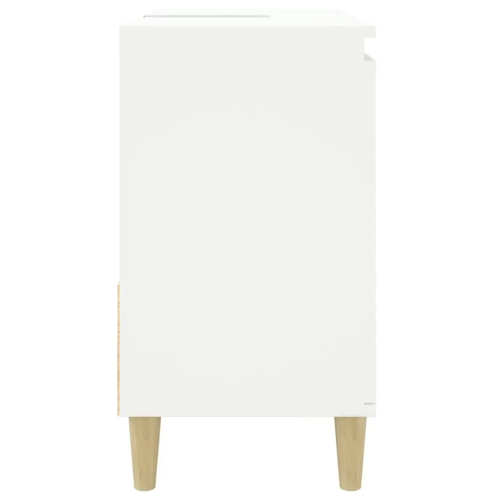 Bathroom Cabinet White 65x33x60 cm Engineered Wood 819820