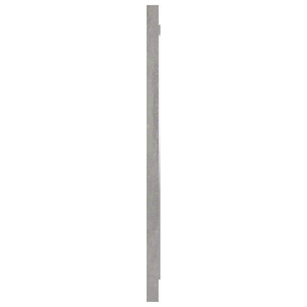 Bathroom Mirror Concrete Grey 40x1.5x37 cm Engineered Wood 804602