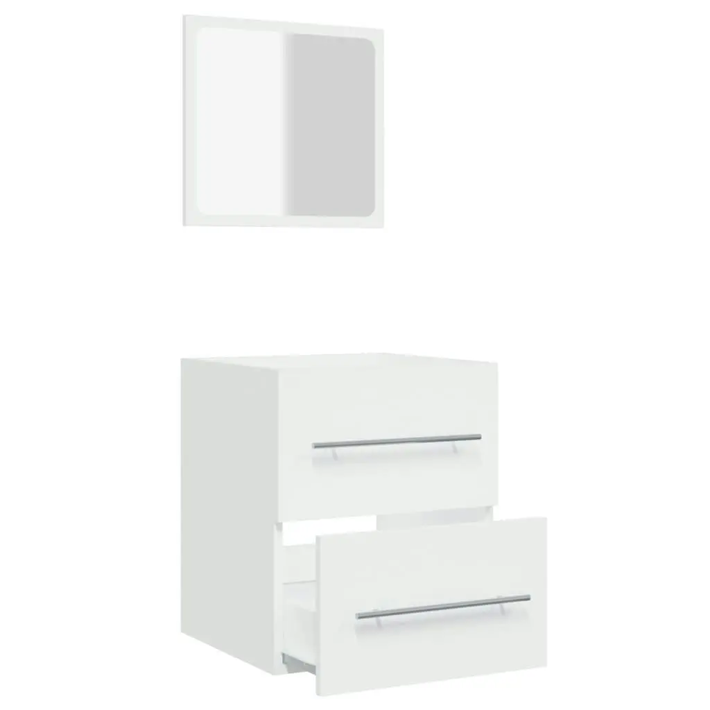 Bathroom Cabinet with Mirror White 41x38.5x48 cm 804818