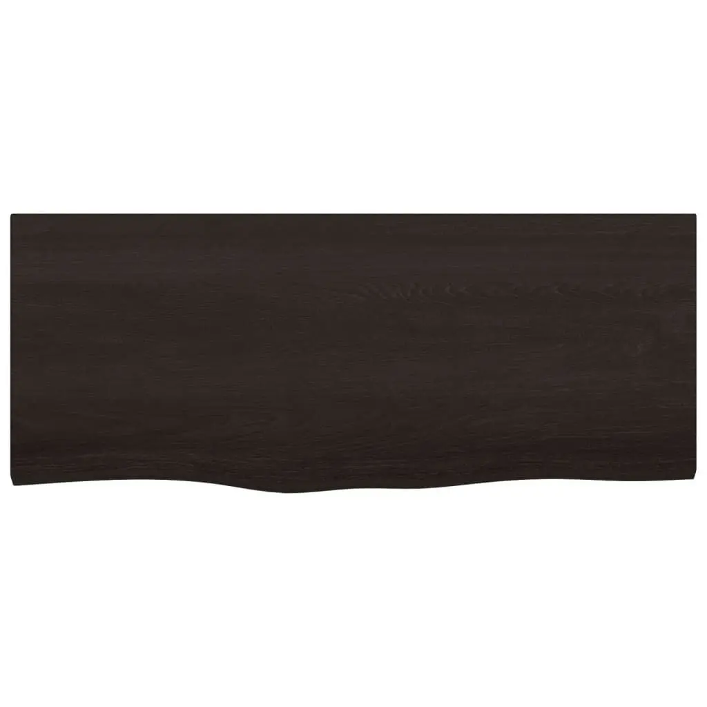 Bathroom Countertop Dark Brown 100x40x4 cm Treated Solid Wood 3156225