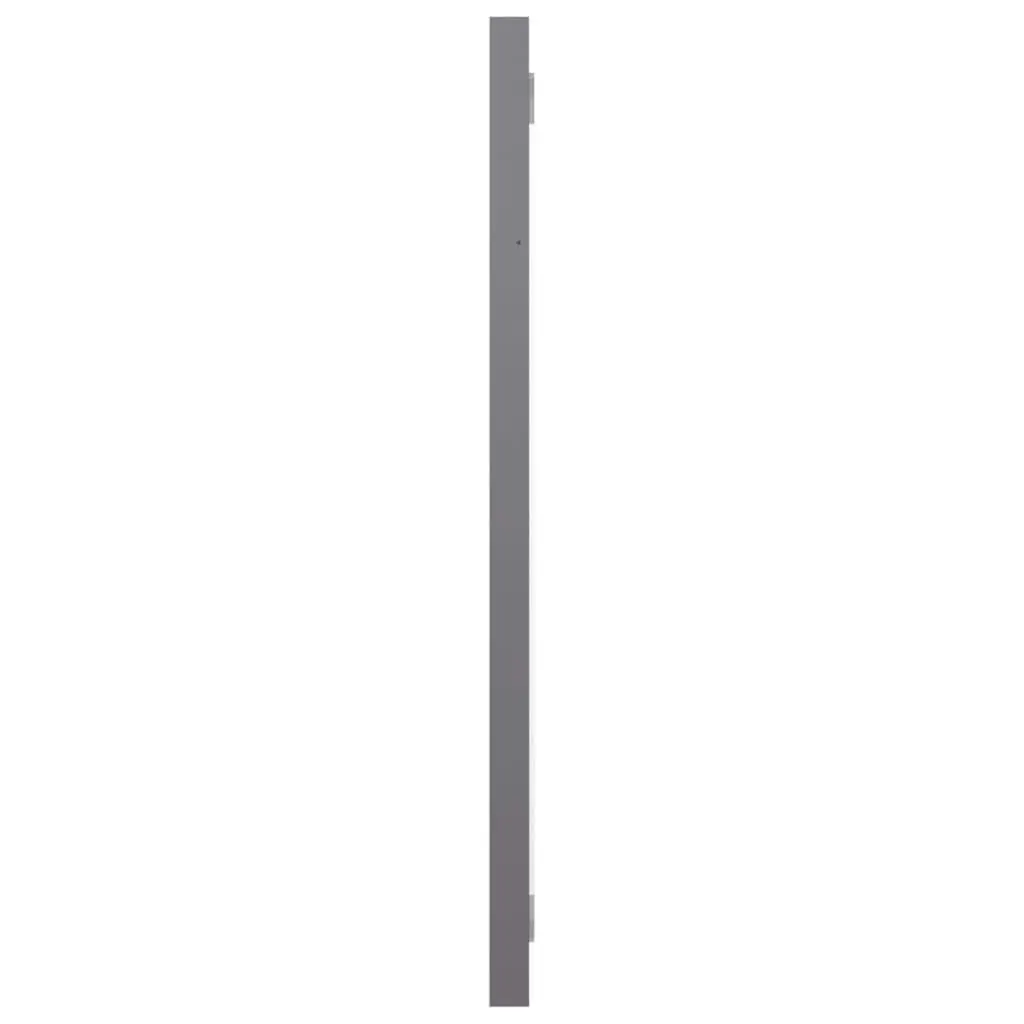 Bathroom Mirror High Gloss Grey 60x1.5x37 cm Engineered Wood 804613