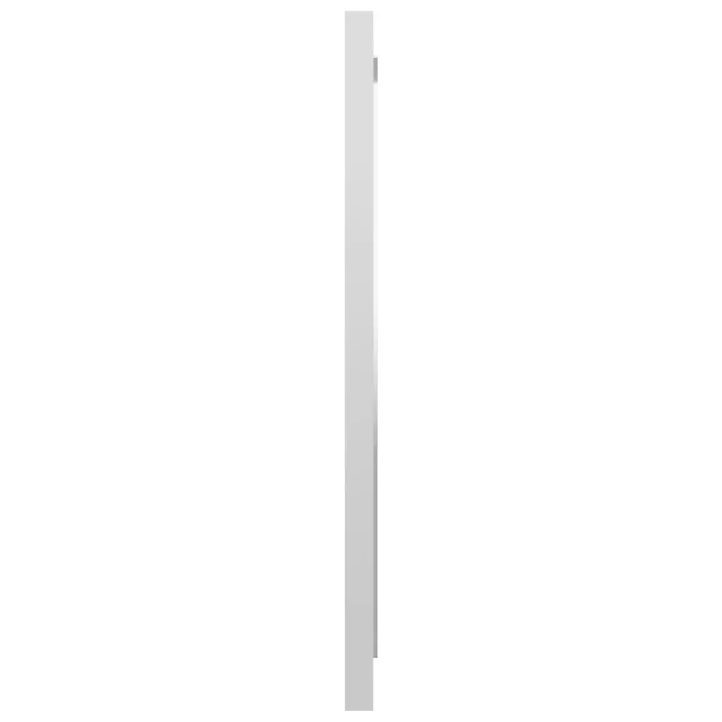 Bathroom Mirror High Gloss White 40x1.5x37 cm Engineered Wood 804603