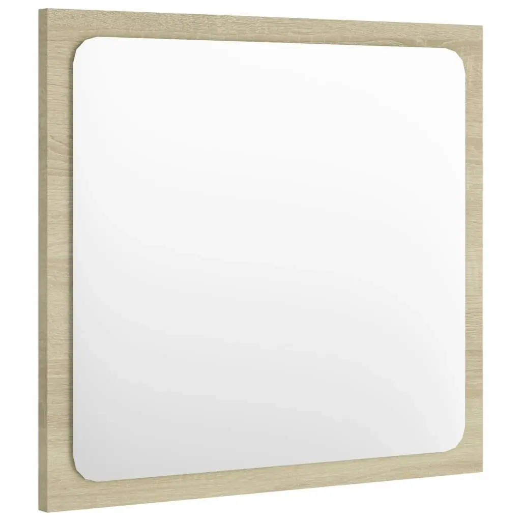 Bathroom Mirror Sonoma Oak 40x1.5x37 cm Engineered Wood 804601