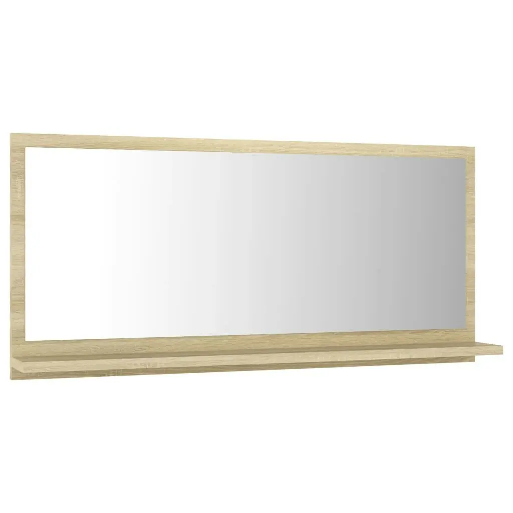 Bathroom Mirror Sonoma Oak 80x10.5x37 cm Engineered Wood 804574