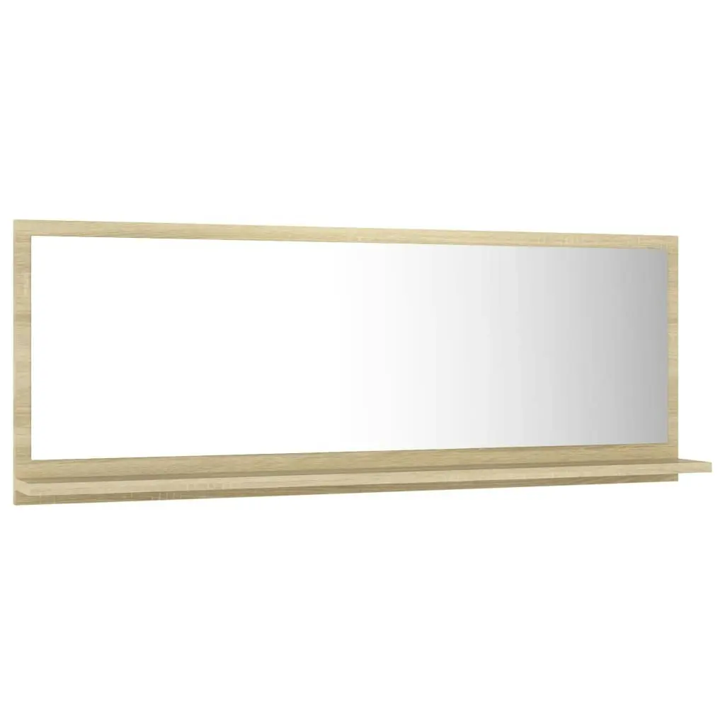 Bathroom Mirror Sonoma Oak 100x10.5x37 cm Engineered Wood 804592