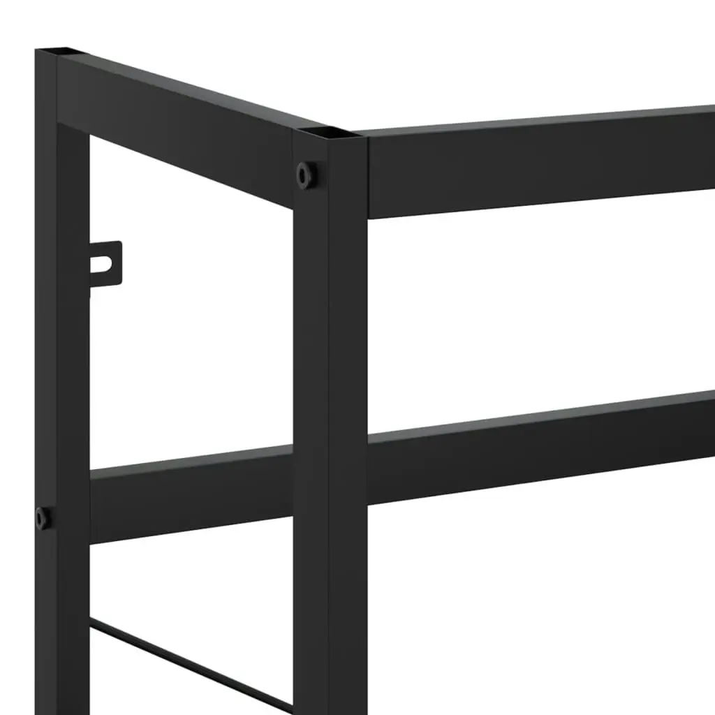 Bathroom Washbasin Frame Black 79x38x83 cm Iron 338501