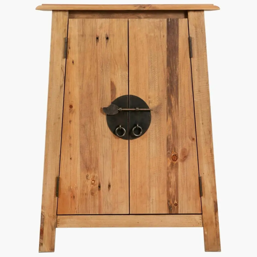 Bathroom Side Cabinet Solid Pinewood 59x32x80 cm 246037