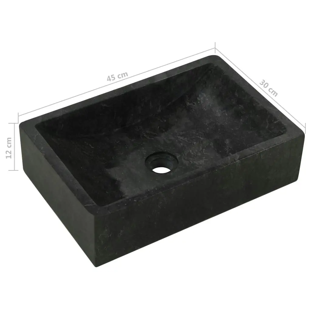 Bathroom Vanity Cabinet Solid Wood Teak with Sinks Marble Black 3058166