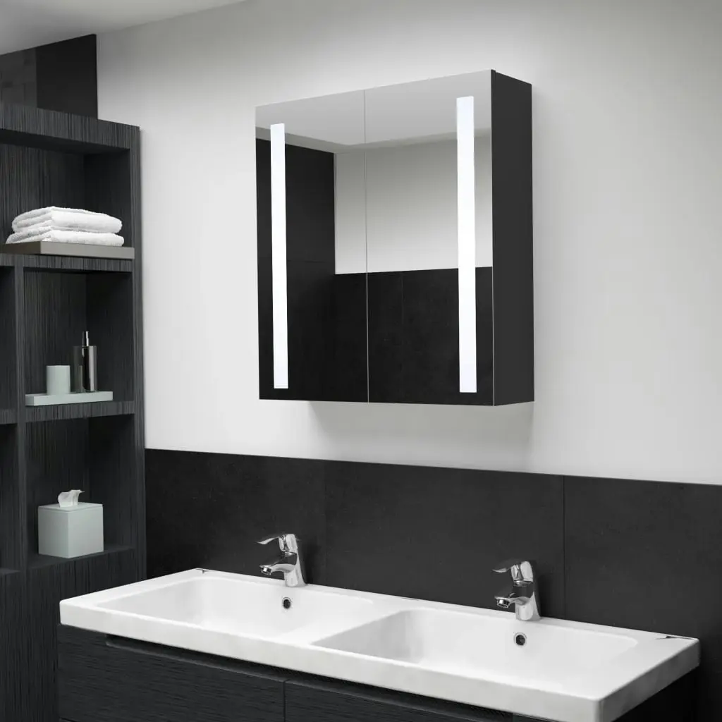 LED Bathroom Mirror Cabinet 62x14x60 cm 325542