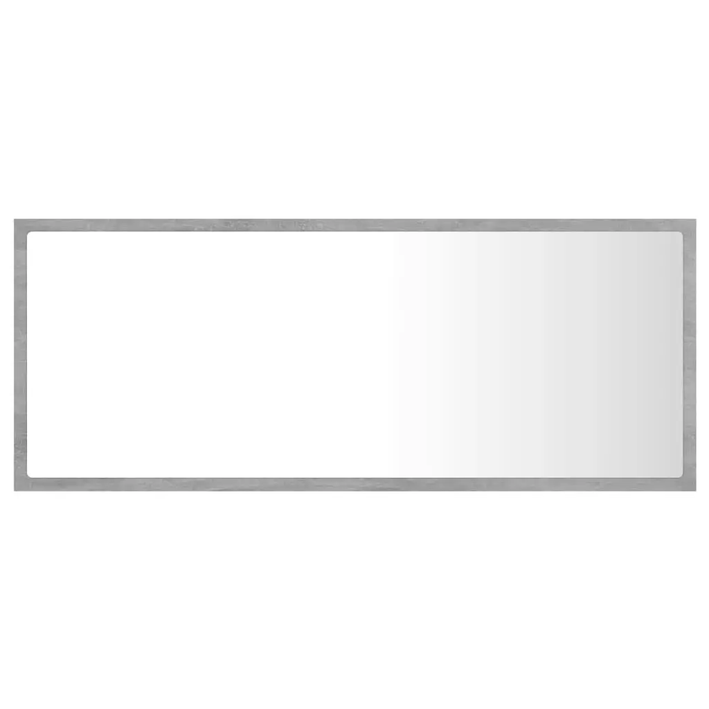 LED Bathroom Mirror Concrete Grey 100x8.5x37 cm Acrylic 804944