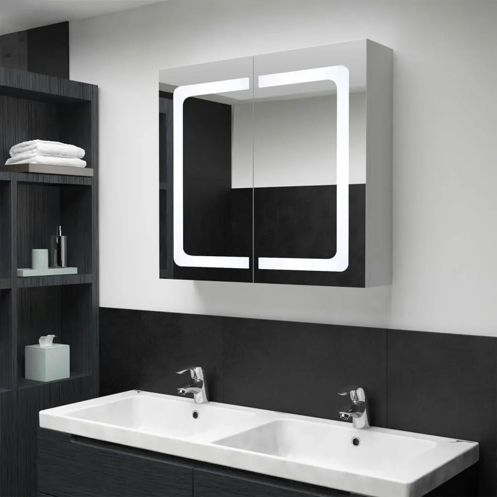 LED Bathroom Mirror Cabinet 80x12.2x68 cm 325545