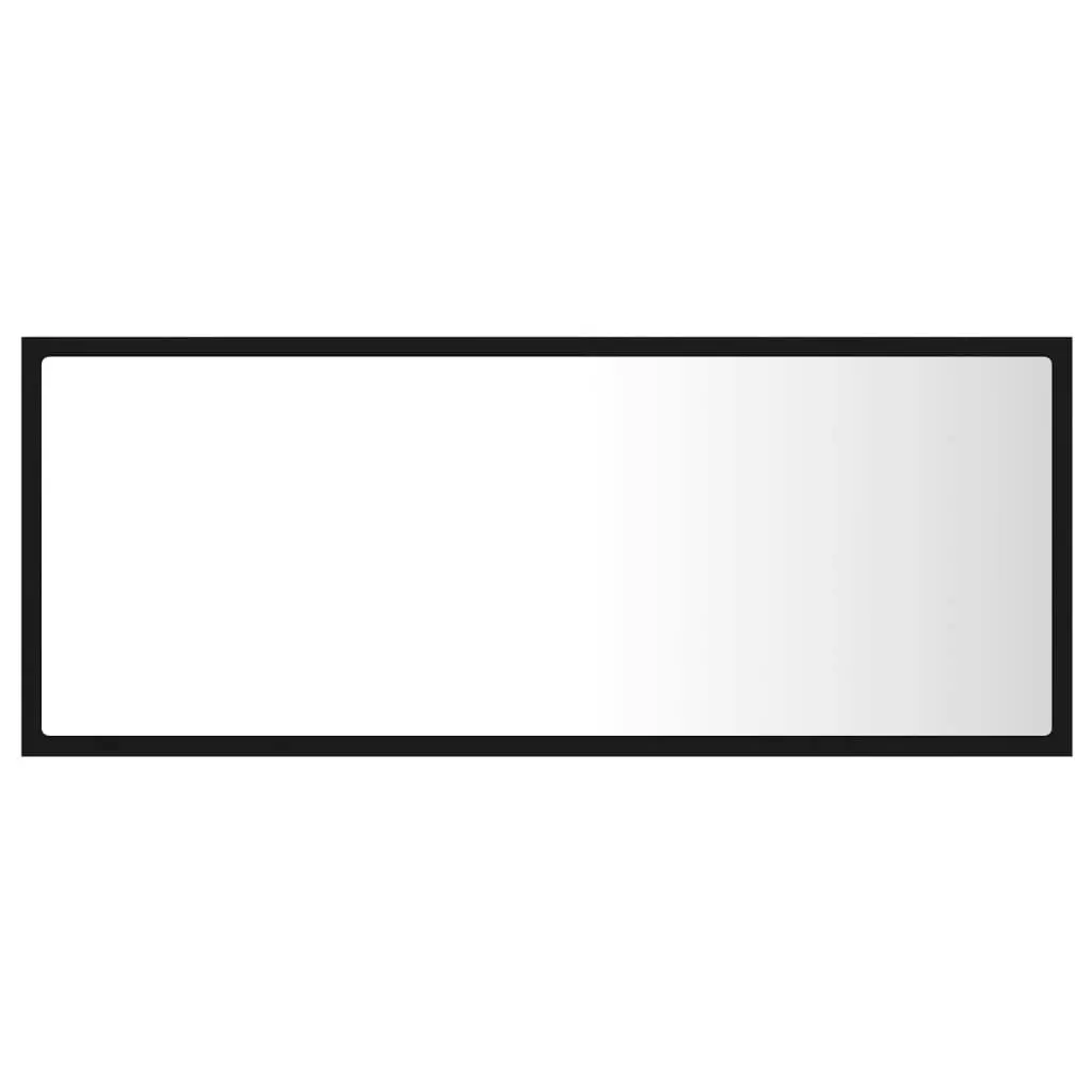 LED Bathroom Mirror Black 100x8.5x37 cm Acrylic 804941