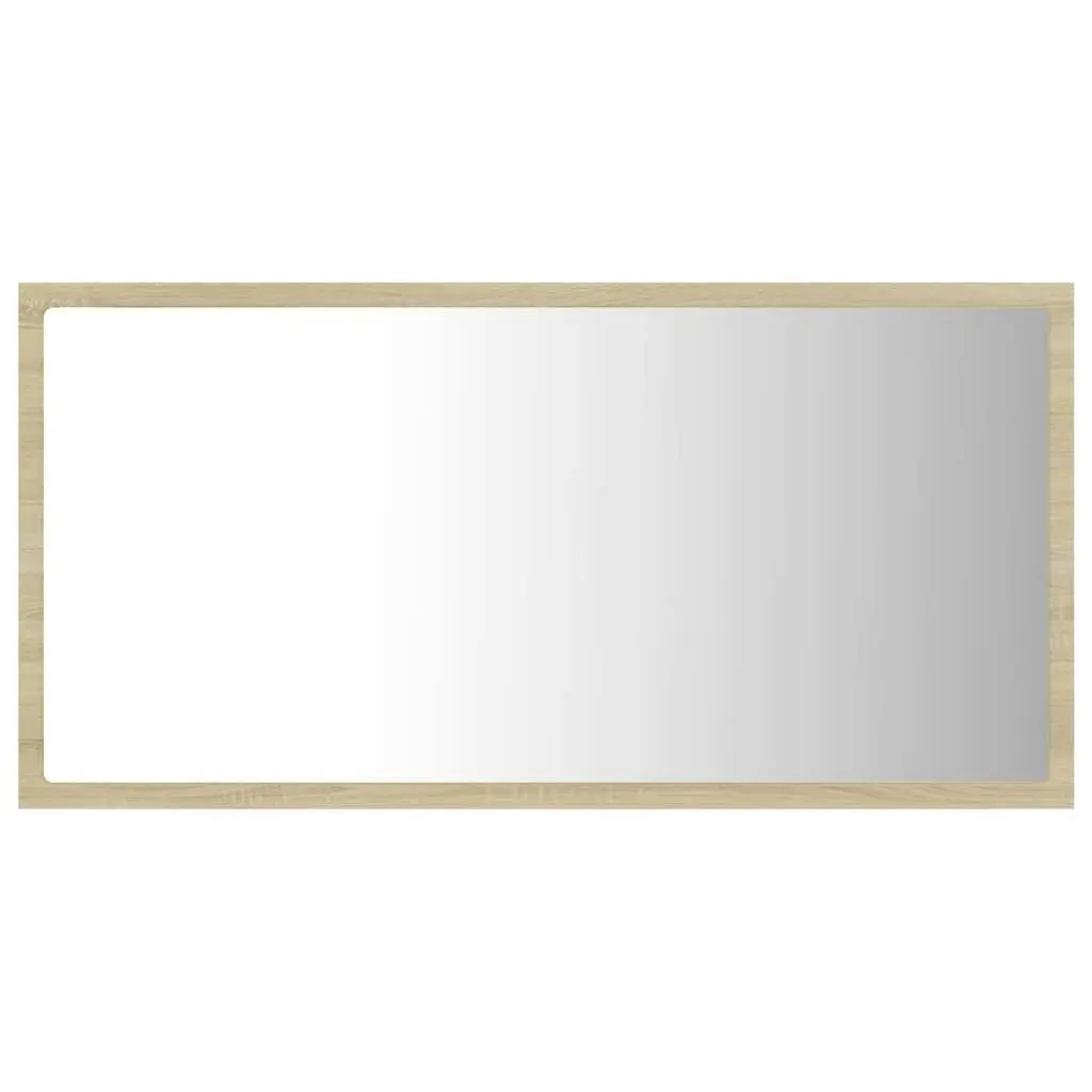 LED Bathroom Mirror Sonoma Oak 80x8.5x37 cm Acrylic 804927