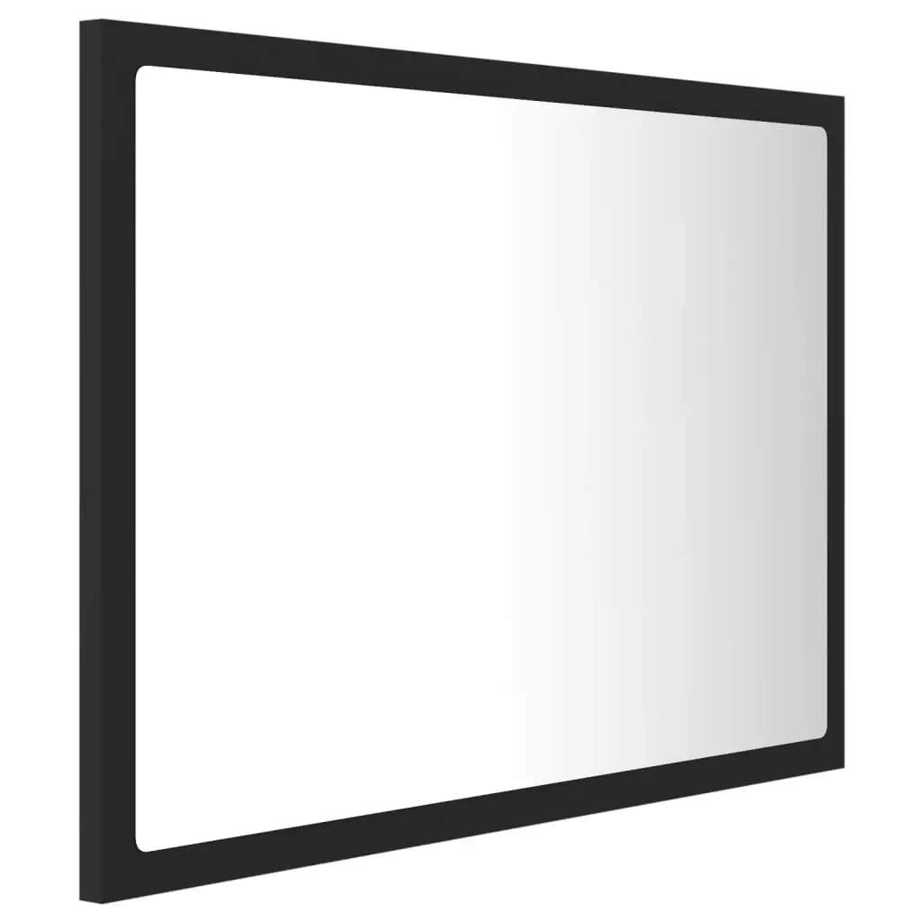 LED Bathroom Mirror Grey 60x8.5x37 cm Acrylic 804918