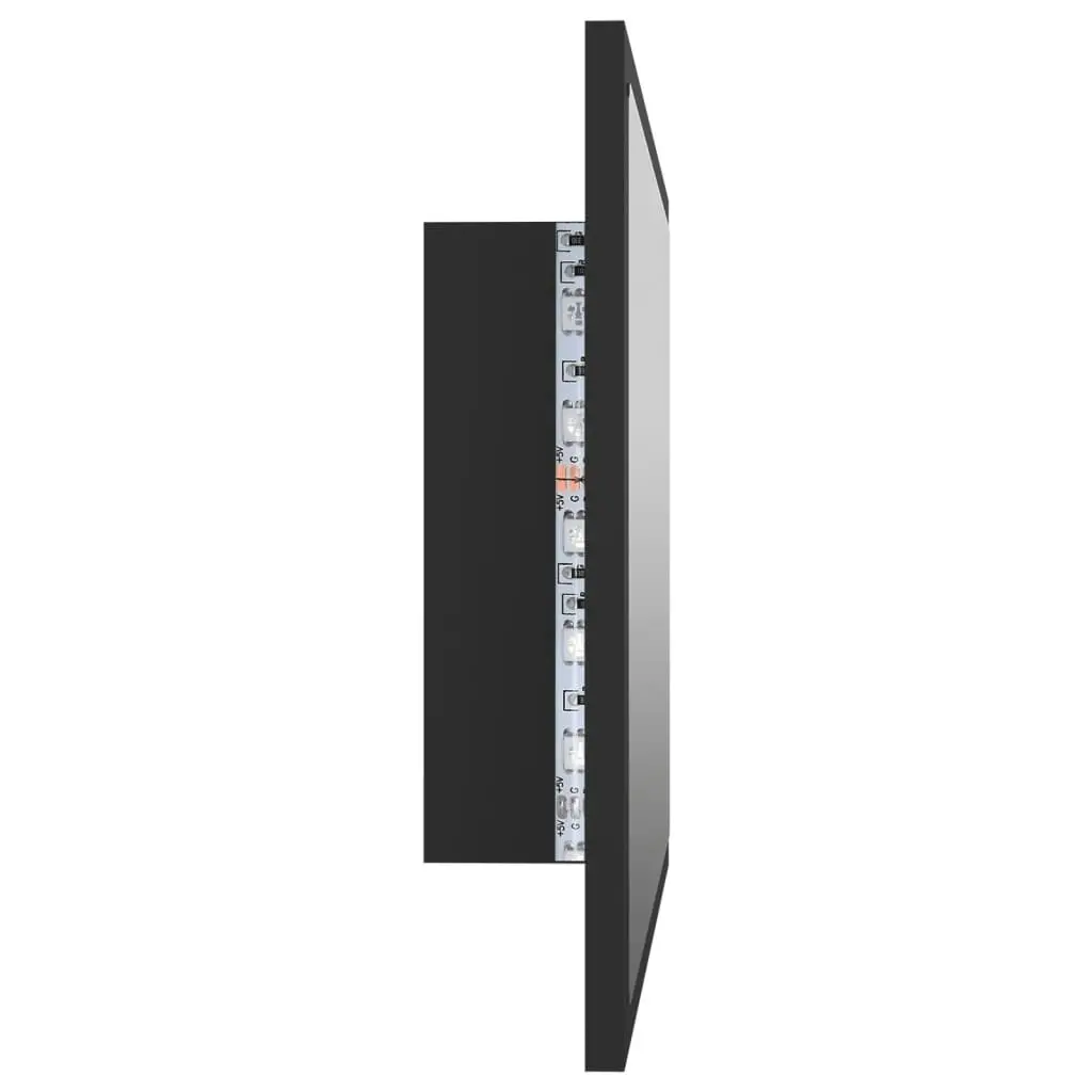 LED Bathroom Mirror Grey 60x8.5x37 cm Acrylic 804918