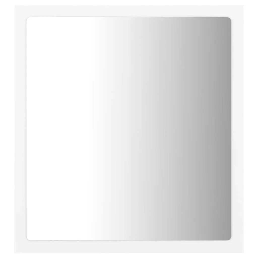 LED Bathroom Mirror White 40x8.5x37 cm Acrylic 804908