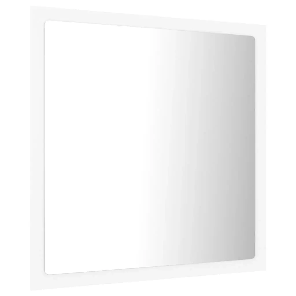 LED Bathroom Mirror White 40x8.5x37 cm Acrylic 804908