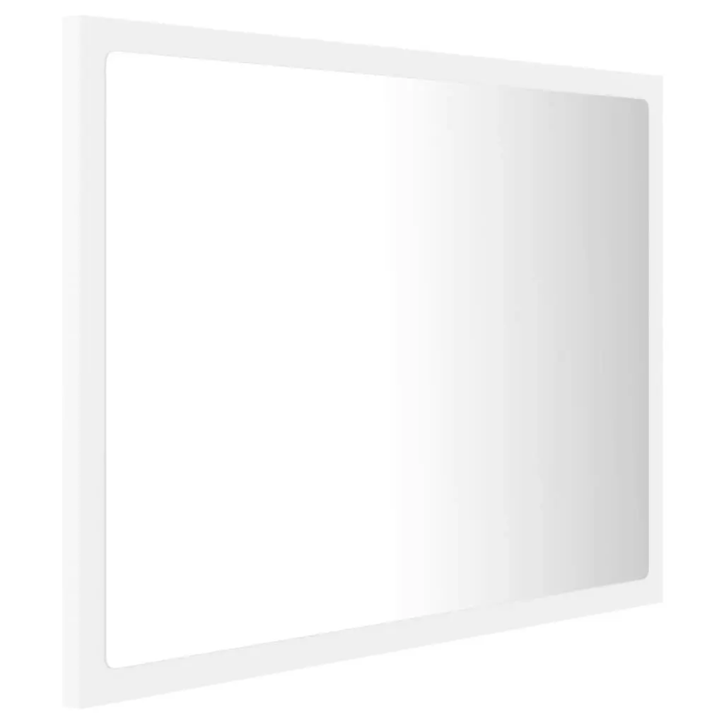 LED Bathroom Mirror White 60x8.5x37 cm Acrylic 804916