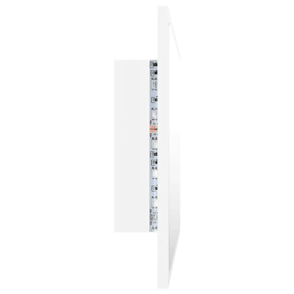 LED Bathroom Mirror White 60x8.5x37 cm Acrylic 804916