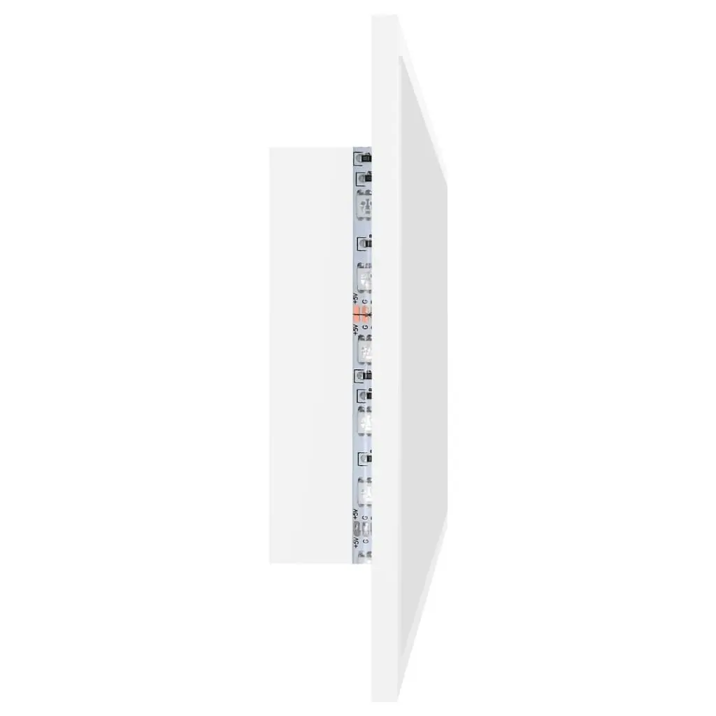 LED Bathroom Mirror White 90x8.5x37 cm Acrylic 804932