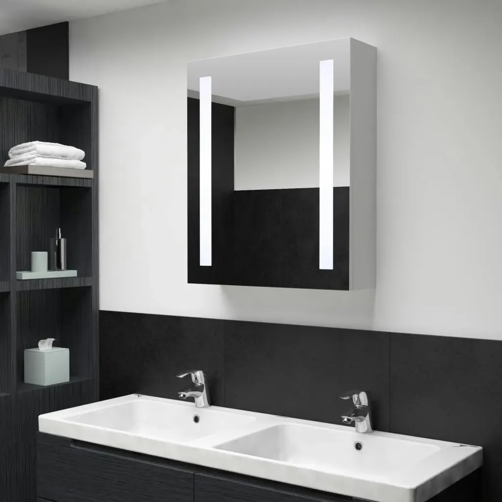 LED Bathroom Mirror Cabinet 50x13x70 cm 285117