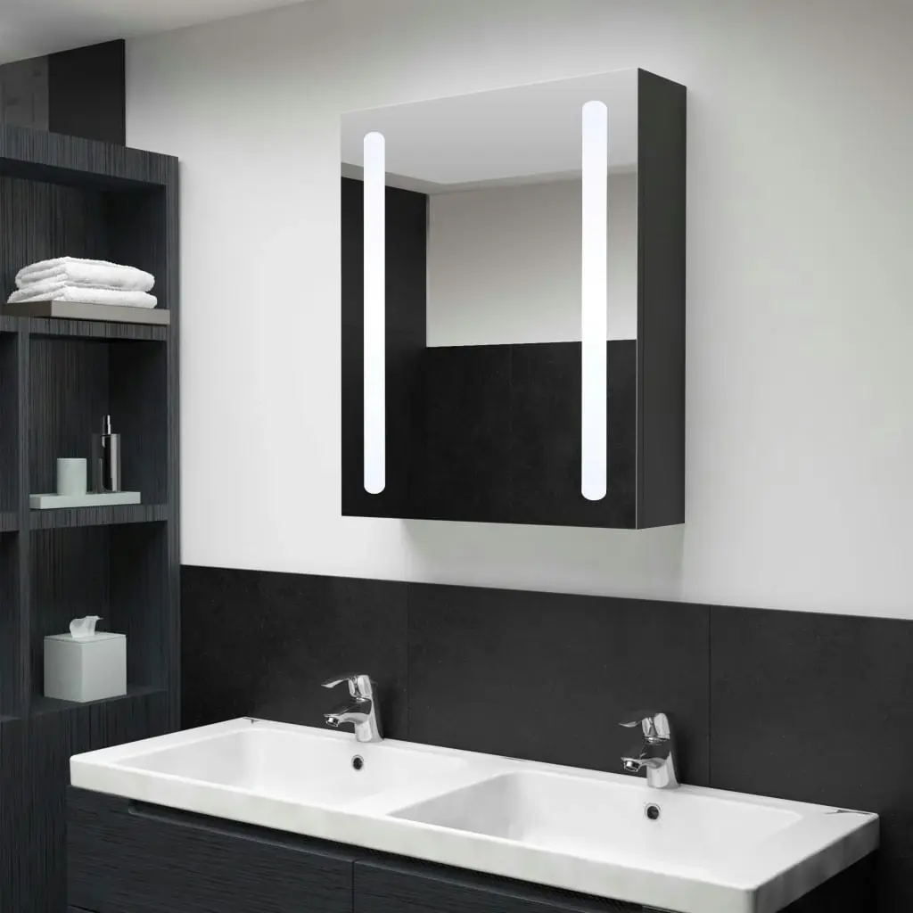 LED Bathroom Mirror Cabinet 50x13x70 cm 325546