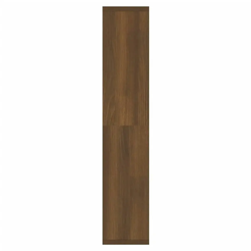 Mirror Cabinet with LED Brown Oak 91x15x76.5 cm 820450