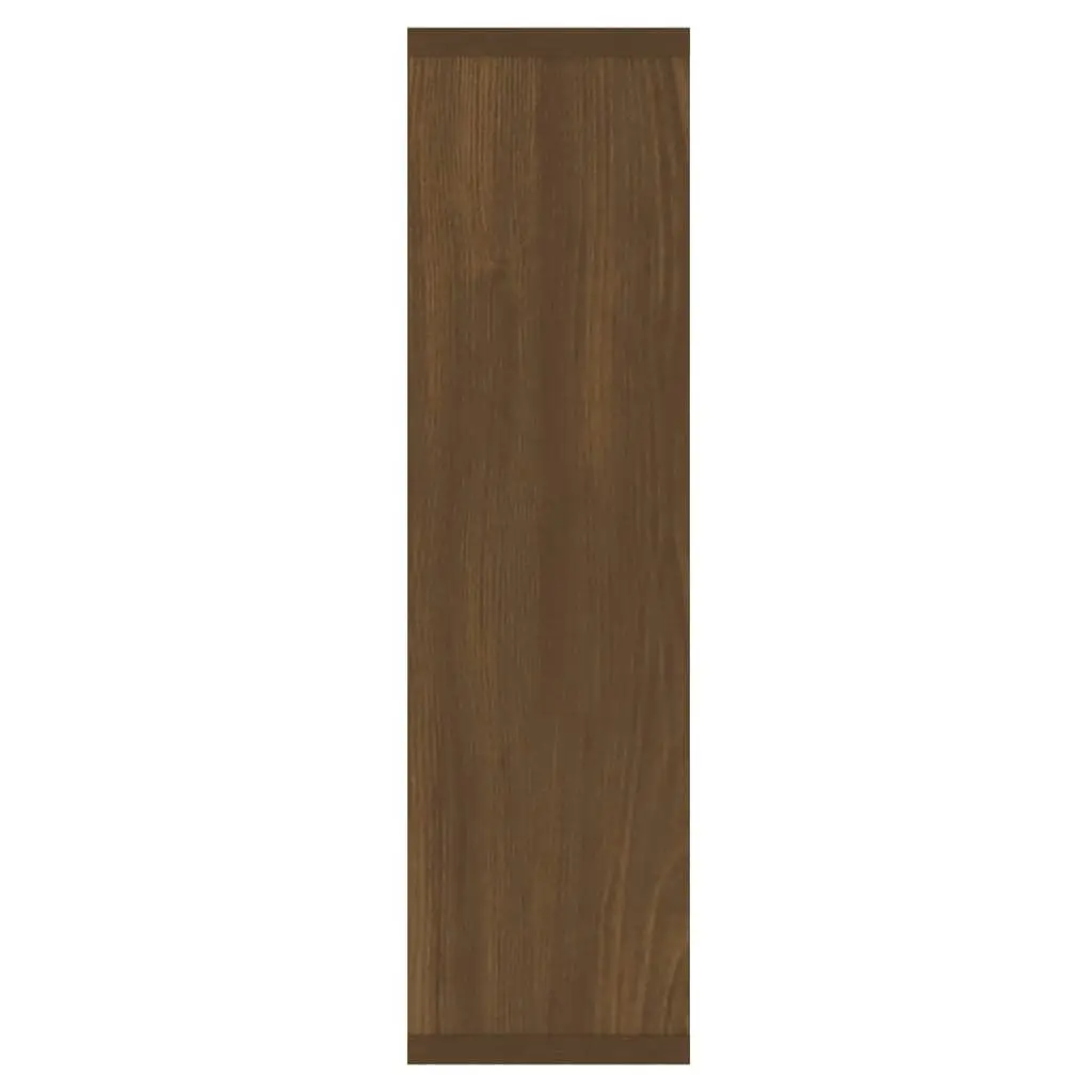 Mirror Cabinet with LED Brown Oak 76x15x55 cm 820447