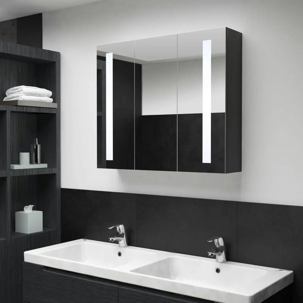 LED Bathroom Mirror Cabinet 89x14x62 cm 325544