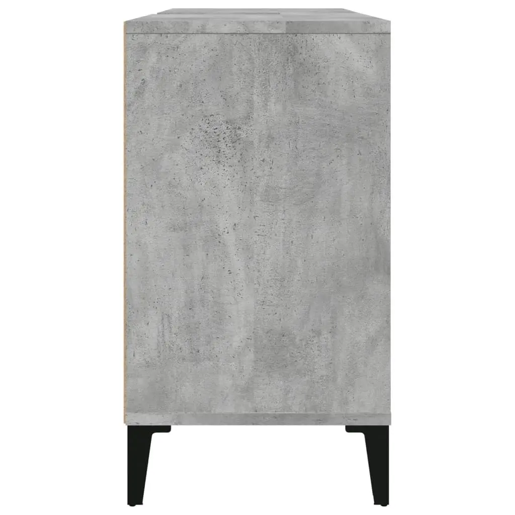 Sink Cabinet Concrete Grey 80x33x60 cm Engineered Wood 821296