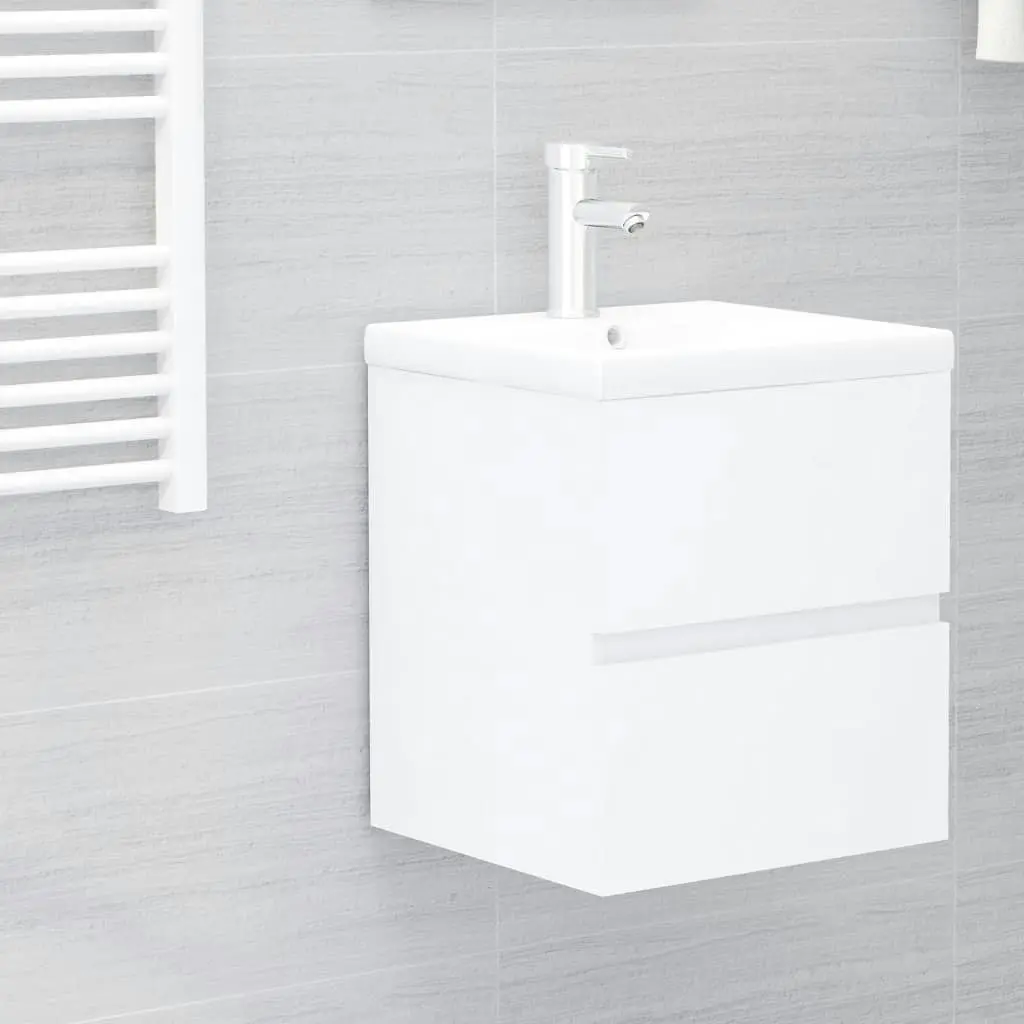 Sink Cabinet White 41x38.5x45 cm Engineered Wood 804728