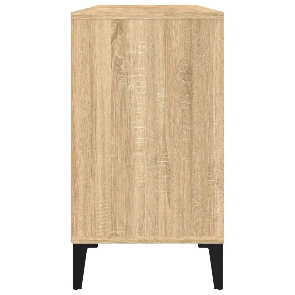 Sink Cabinet Sonoma Oak 80x33x60 cm Engineered Wood 821295