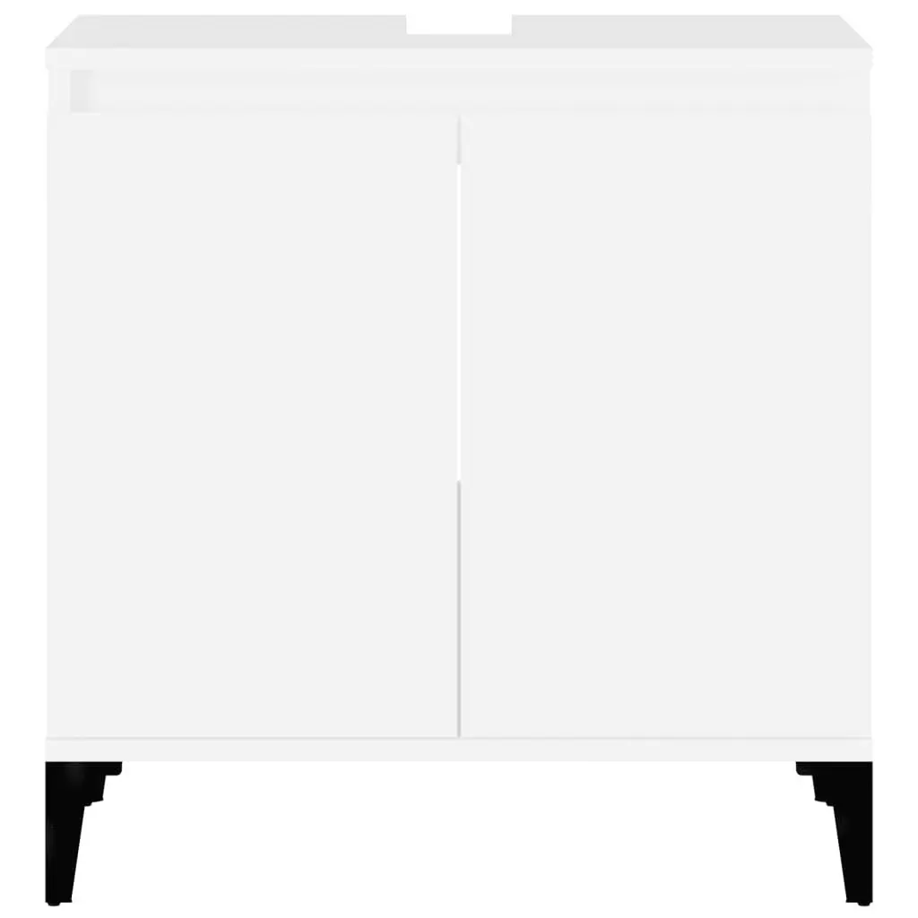 Sink Cabinet White 58x33x60 cm Engineered Wood 821260