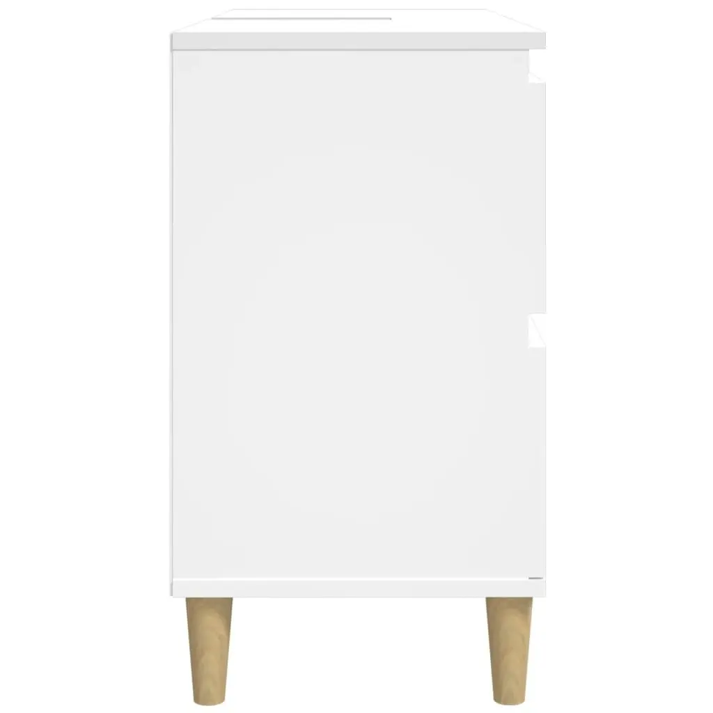 Sink Cabinet White 80x33x60 cm Engineered Wood 821268