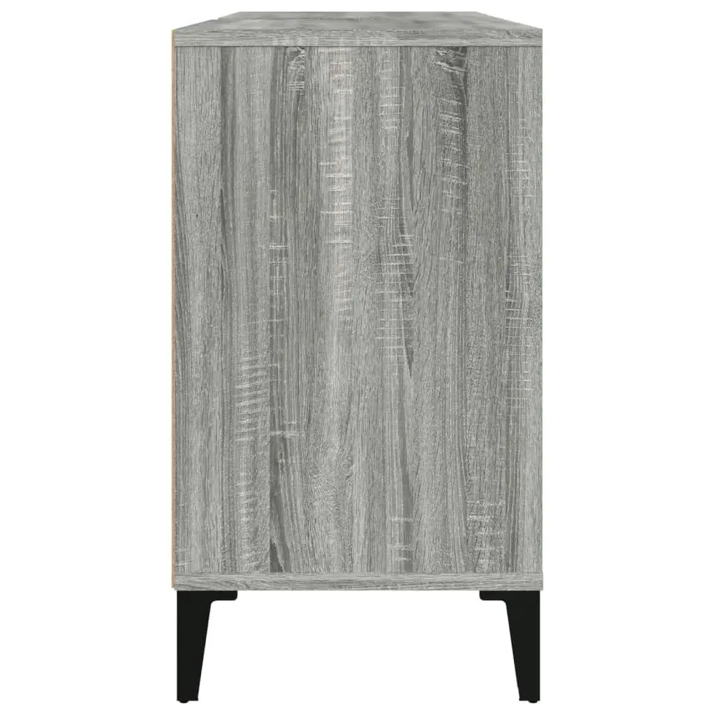 Sink Cabinet Grey Sonoma 80x33x60 cm Engineered Wood 821298